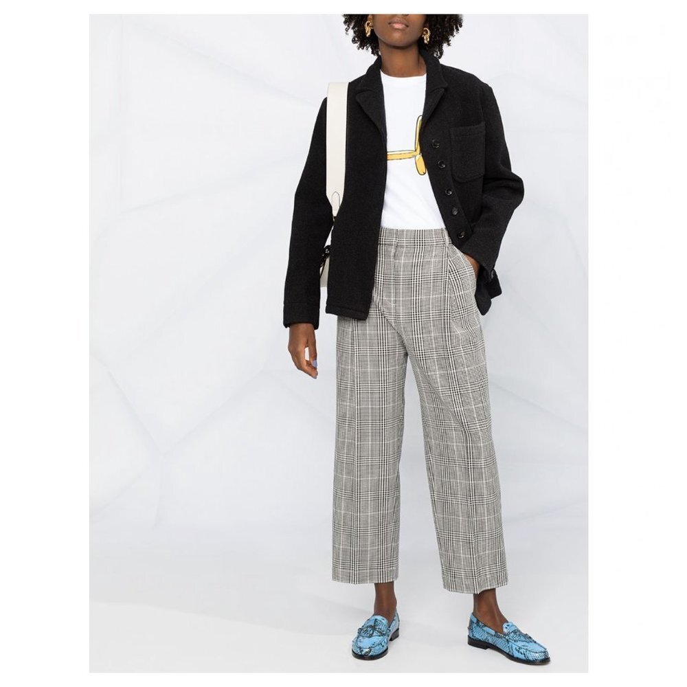 YMC Checked Straight Leg Pants